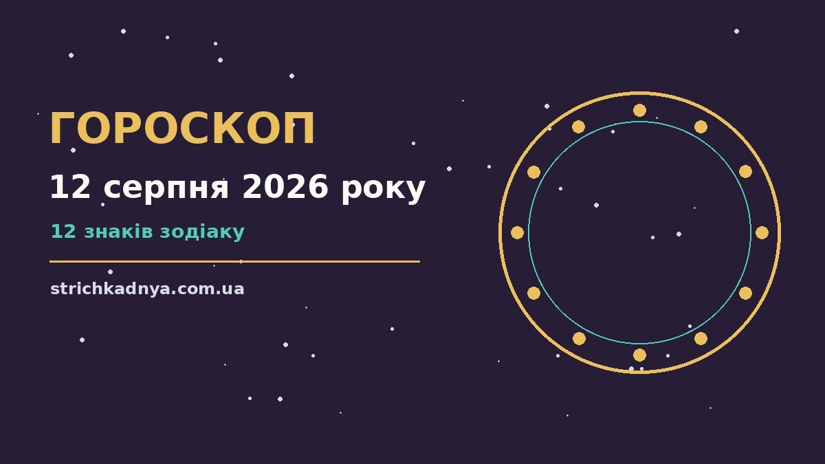 Гороскоп на 12 серпня 2026 року — ранкова чашка кави з нотатником на дерев'яному столі