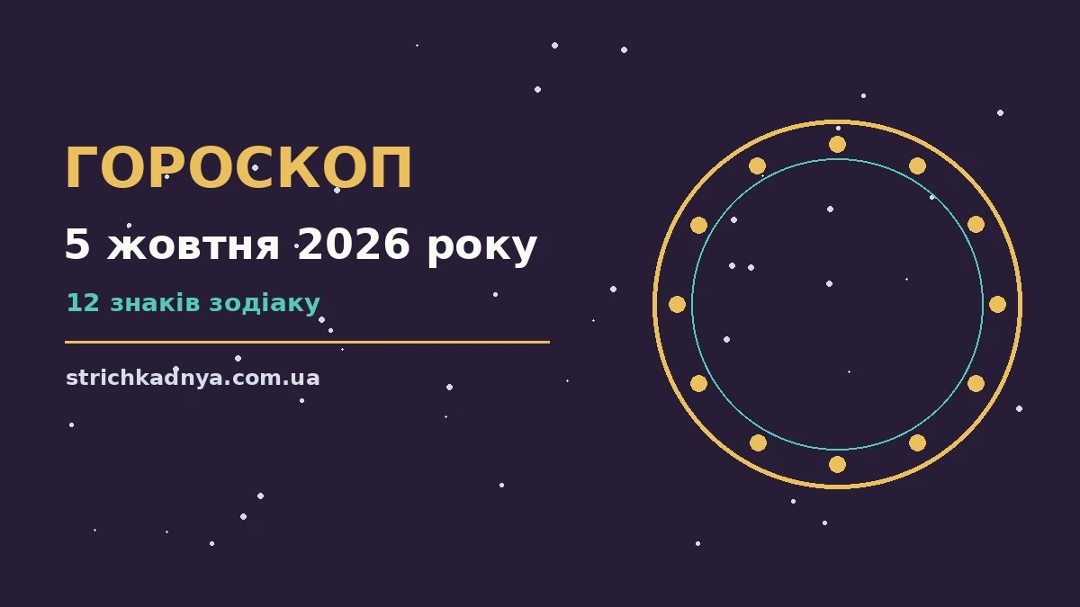 Зіркова мапа понеділка 5 жовтня 2026 року як символ планування дня